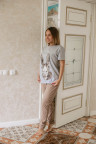Женская пижама ЖП 024/6 (серый+какао)