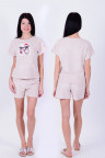 Домашний костюм Д 62 (розовый в крапинку)