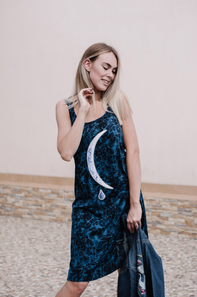 Купить Сарафан С 6 (синий мрамор) на Неженке